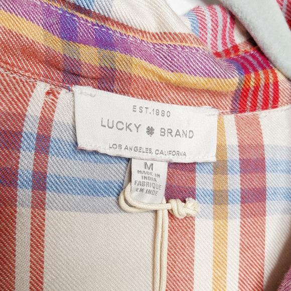 [SOLD] LUCKY BRAND Lightweight Plaid Shirt NWT - Picture 8 of 11